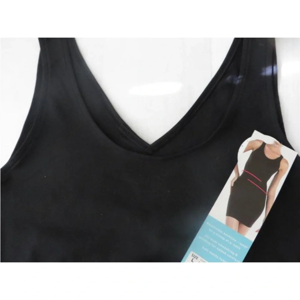 Assets by Spanx Women's Shaping Tank Slip -
Very Black - Picture 3 of 5